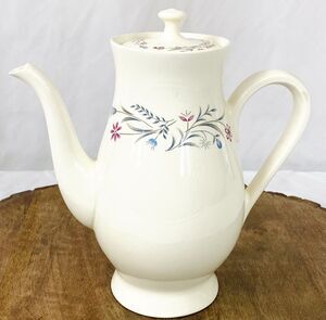 Vintage Chalet Coffee Pot Floral Ceramic Japan Oven Detergent Proof